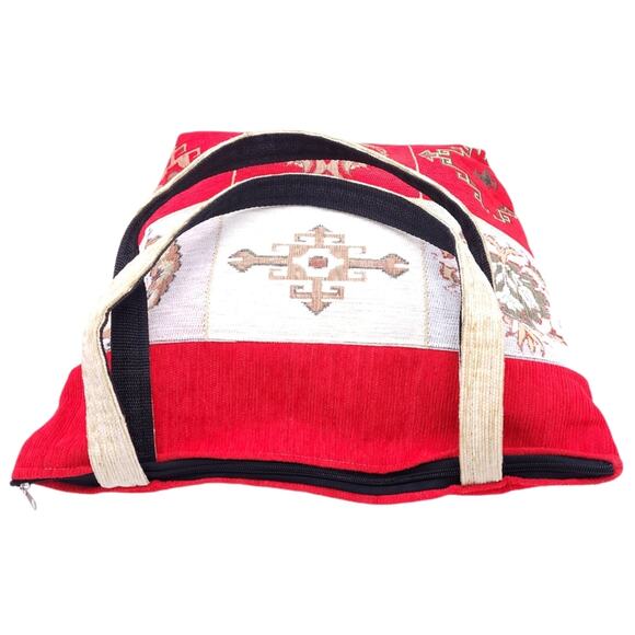 Turkey Tourist Canvas Needlepoint Style Tote - Picture 4 of 12